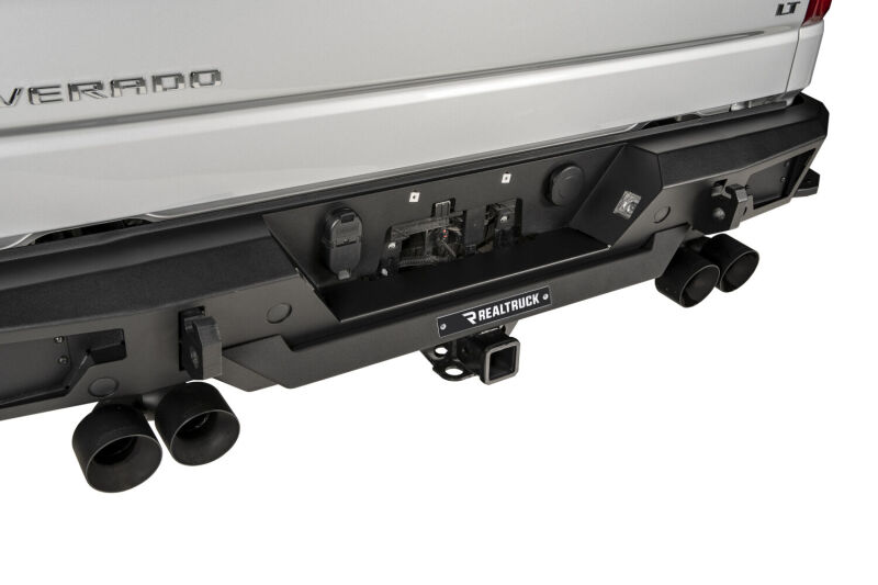 Chevrolet Silverado 1500 Bumper - Rear - Go Rhino - BR20.5 - Textured Black - `19-`20